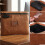Notary Bag with Lock, Large PU Leather Document Organizer for Secure Travel for Certificates & 3