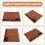 Notary Bag with Lock, Large PU Leather Document Organizer for Secure Travel for Certificates & 7