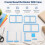 9-Piece Scrapbook Binding Kit:Complete Template Cutting Guide Set with Ruler, Corner Miter,Spine for Journals, Calendars 3