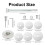 Inside Pipe Cutter for PVC Pipe, 6 PCS Blades and Hex Shank for Internal Flush Cutting 7