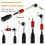 Bicycle Repair Tool Kit, Bidirectional Ratchet Wrench Set with 10 Bits, Multi-Function Maintenance Tools for Bike 5