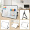 A3 Double-Sided Magnetic Whiteboard for Desk - Erasable Message Board for Home & Work Notes, to-Do Lists 6