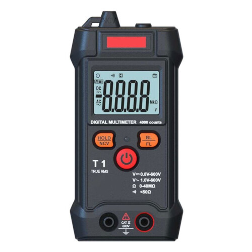 NJTY  Digital Multimeter Tester RMS 4000 Counts Voltmeter Automatic Range Test Voltage Continuity Resistance NCV Household