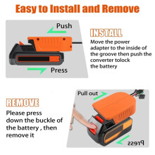 Connecteur de Batterie Portable pour Outils pour 18 V - Adaptateur Secteur Extérieur pour une Utilisation Sans Fil Pratique