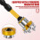 10Pcs Drywall Screw Setter Bit Set PH2, Magnetic Positioning Bits with Adjustable Depth Stop, 1/4" Hex Shank S2 Steel 3