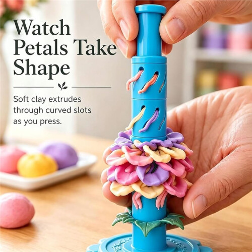 Sleeves Modular Clay Bloom Maker DIY Clay Flower Making Tool for Polymer & Modeling Clay Handmade with Clay 2