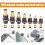 7-Piece Manual Rivet Nut Tool Kit M3-M12 Rivet Nut Setter Hand Tool for Fastening Applications 3