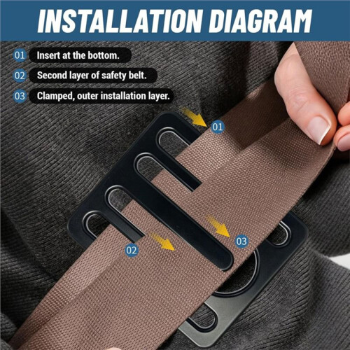 2Pc Shoulder Belt Clips, Alloy Metal Belt Adjuster for Neck & Shoulder Comfort, Backpack Strap Keeper Accessory 2
