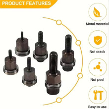 7-Piece Manual Rivet Nut Tool Kit M3-M12 Rivet Nut Setter Hand Tool for Fastening Applications