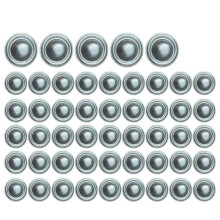 50Pcs Screw Caps Metal Bolts Screw Cover Caps for Furniture Roof Wood Upholstery Cabinets Outdoor Painting Shutters