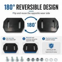 784-5580 Snow Blower Skid Shoes Reversible Slide Shoes for MTD Troy-Bilt Cub Cadet Two-Stage Snowblowers