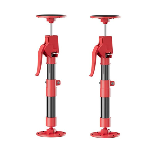 1 Pair Adjustable Support Rods 30-60cm Telescopic 'Third Hand' Tool for Cabinet Installation, Drywall Support