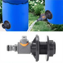 Water Tank Threaded Flange Joint Nipple Set, 3/4" Straight-Through Valve Connector for Reservoirs & Irrigation Systems