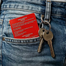 20pcs Know Your Rights Bilingual Reminder Cards - Essential Dual-Language Rights Cards for Safety & Awareness