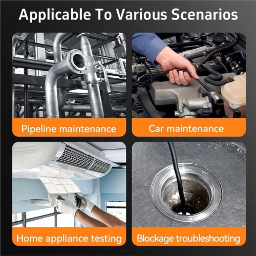 1set 6mm 2MP HD 360 Rotating Industrial Pipe Endoscope/Borescope (with 4.3-Inch Display) 1