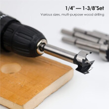 Forstner Bit Set 8Pcs - Forstner Bit Wood Drilling, Forstner Drill Bit with Center Positioning