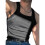 Men'S Solid Color Sleeveless Fitted Stretch Tank Top Black S 1