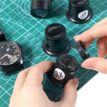 1set 4-Piece Watchmaker'S Loupe Set with Holder (3x/5x/10x/15x) - Ideal for Watch & Jewelry Repair and Close- Work