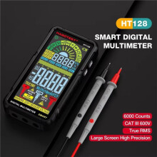 HABOTEST HT128 Wiederaufladbares Digitales Profi-Multimeter, Berührungsloser Spannungsprüfer, AC/-Voltmeter, LCD-Bildschirm, Stromprüfer
