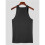 Men'S Solid Color Sleeveless Fitted Stretch Tank Top Black XXL 1
