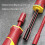 Insulated Screwdriver Set Magnetic Slotted Bits Interchangeable Multi Bit for Home DIY Maintenance 11 PCS 6