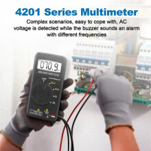 Intelligentes Digitales Multimeter mit 4000 Messpunkten, Automatischer Bereichswahl, AC/-Spannungsprüfer, Voltmeter, Widerstandsmesser, Diodenprüfer