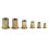 210PCS Box Rivet Nuts Carbon Steel M4-M12 Flat  Rivet Nuts Set Hardware Multi Sizes Insert Rivet Nuts(210PCS M4-M12) 1