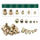 210PCS Box Rivet Nuts Carbon Steel M4-M12 Flat  Rivet Nuts Set Hardware Multi Sizes Insert Rivet Nuts(210PCS M4-M12) 7