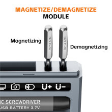 32 in 1 Electric Screwdriver Set, 150RPM Cordless Hand/Auto Screwdriver Magnetic Repair Tool for PC Laptop Smartphone