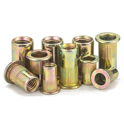 230Pcs Metric Blind Rivet Nuts Kit, M3-M12 Zinc-Plated Flat- Threaded Insert Rivnuts Assortment Set 2