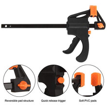8 Pack 4 Inch Wood Clamps Grip Clamps, One-Hand Clamp/Spreader, 4" Wood Clamps Wood Working Tools