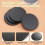 15 PCS Black Blank ChallengeCoins 40mm Diameter 3mm Thick Plated Iron Engravable Blanks Double Sided for DIY 3