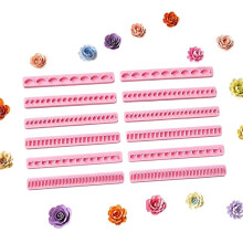 12PCS Polymer Clay Flower Petal Cutter Set for Realistic 3D Layered Clay Flowers and Jewelry