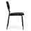 4er-Set Esszimmerstühle aus Samt, Schwarz - Ergonomisch, Langlebig 5