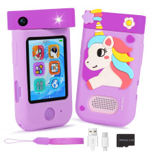 ARNSSIEN Kids Camera, Kids Phone,2.8" Touchscreen, 180 Swivel Lens
