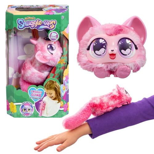 Animagic Snuggleups Pink Climbing Interactive Pet with 30+ Sounds