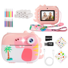 ARNSSIEN kids camera instant print, 7 Rolls Paper, 1080P, 2.4" Screen