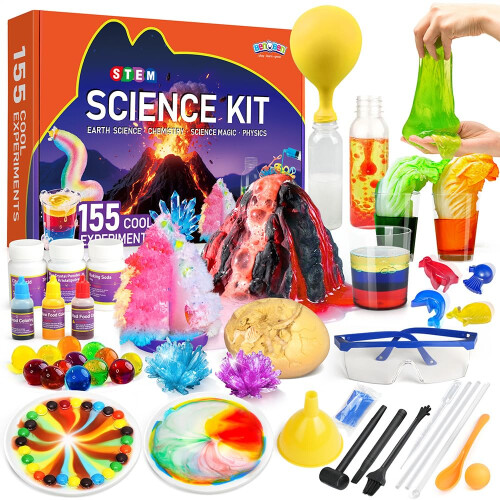 BenBen 155+ Science Experiments for Kids Age 6 7 8 9 10, Fun Science Kits