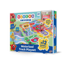 Blocks Universe 12pcs Motorised Track Kids Toy Vehicle Playset, 50+ combos
