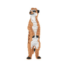 BlueBrixx Diamond Blocks Meerkat 1645 Building Blocks Decorative Figure