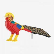 BlueBrixx Gold Pheasant, 1444 Diamond Blocks, Colourful Bird Model