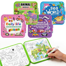 cabaro 4 Pack Mess Free Water Colouring Books for Toddler Age 3+, EVA