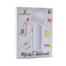 Buzz Thunder Bee Spray Art Airbrush Set, 6 Permanent Markers USB 8+
