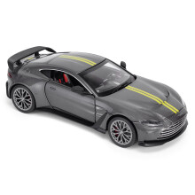 Aston Martin Vantage V12 1:24 Scale Die-Cast Model Car - Grey | Detailed Collectors Edition Diecast | Official Licensed Product