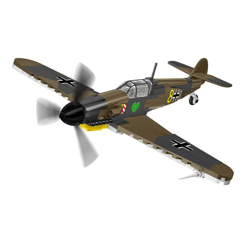 COBI-5873 WWII Messerschmitt Bf-109F German Aircraft Building Brick Model 123pcs - Image 9