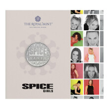 CrawleyCoins 2026 Music Legends Spice Girls UK 5 BU Coin in Mint Sealed Pack