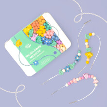 COTTON TWIST Wildflower Meadow Bracelet Making Wooden Craft Kit
