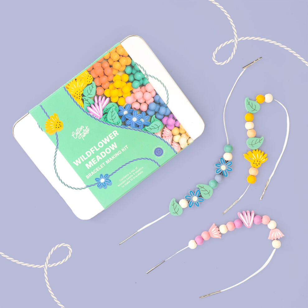 Cotton Twist Bracelet Making Kit Wildflower Meadow - Image 2