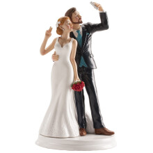 dekora Wedding Cake Topper Bride & Groom Figurine 20 cm - Resin Cake Decoration for Wedding Cake & Anniversary - Original Detailed Design
