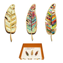 DIY Mosaic Kit, Feather Designs Craft Kits for Beginners DIY Mosaic Projects,Home Outdoor Decor Christmas